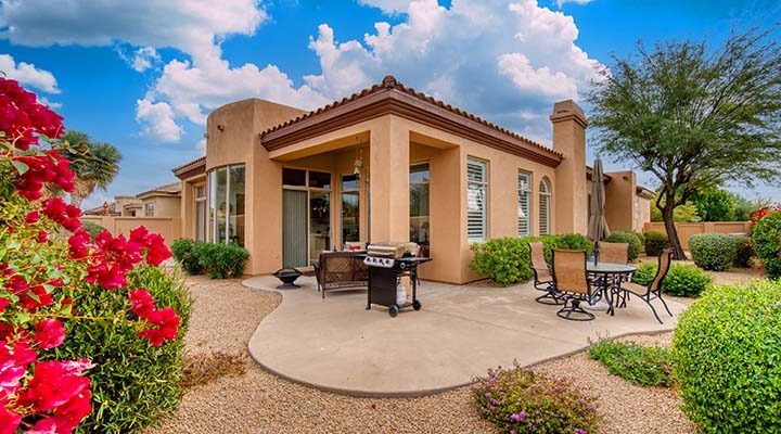 Luxury back patio